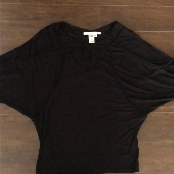 Studio M Black Batwing Top - Picture 3 of 4